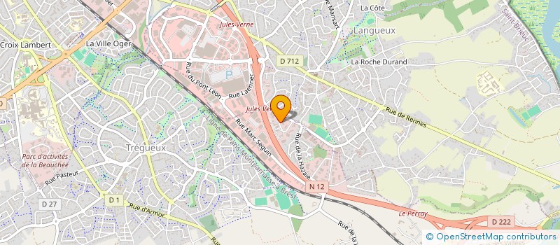 localisation de l'entreprise SCI GOULMOR  TREGUEUX