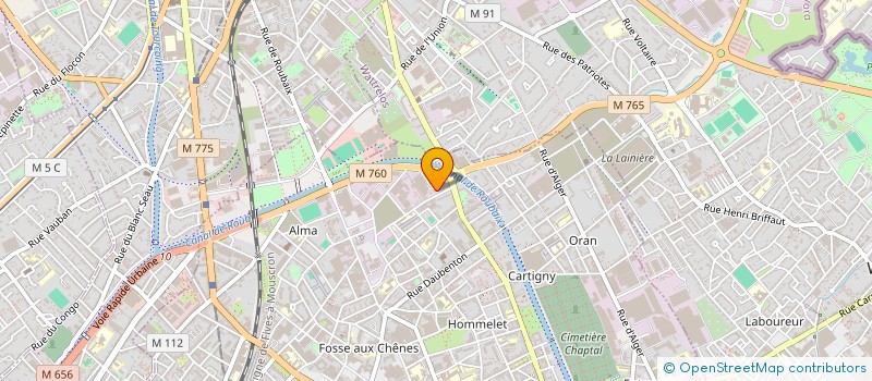 localisation de l'entreprise SCI GOUNIMMO  ROUBAIX