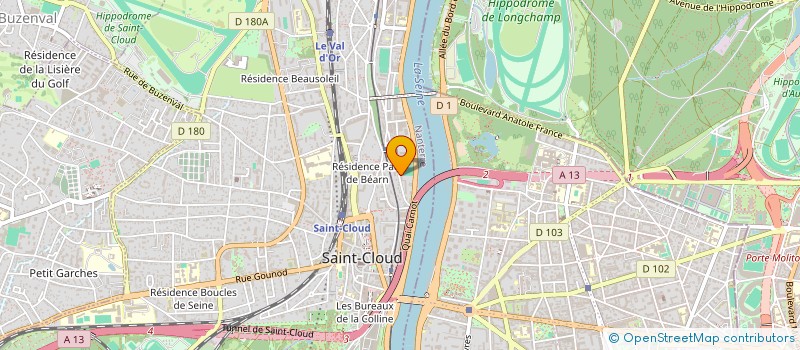 localisation de l'entreprise SCI GOUNOD BOURNET à SAINT-CLOUD
