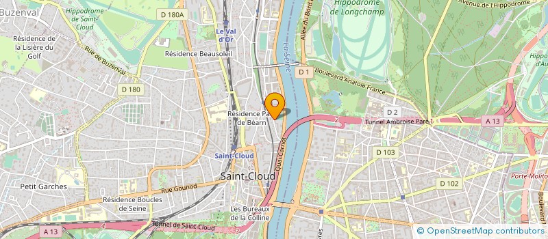 localisation de l'entreprise SCI GOUNOD QUANTINES à SAINT-CLOUD