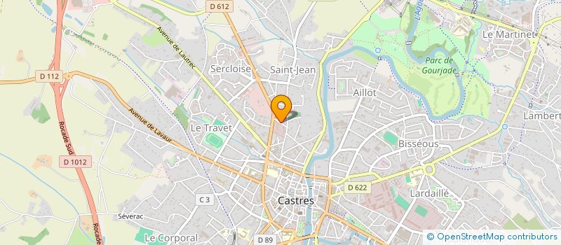 localisation de l'entreprise SCI GOUNORTHO  CASTRES