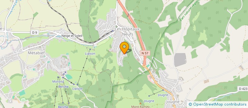 localisation de l'entreprise SCI GOUPAR  LES HOPITAUX-NEUFS