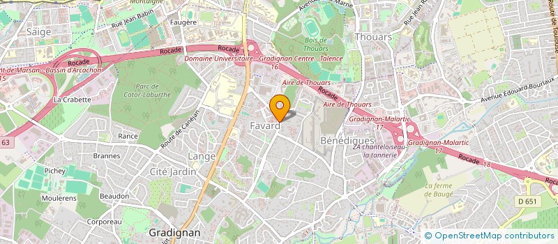 localisation de l'entreprise SCI GOUPIL à GRADIGNAN