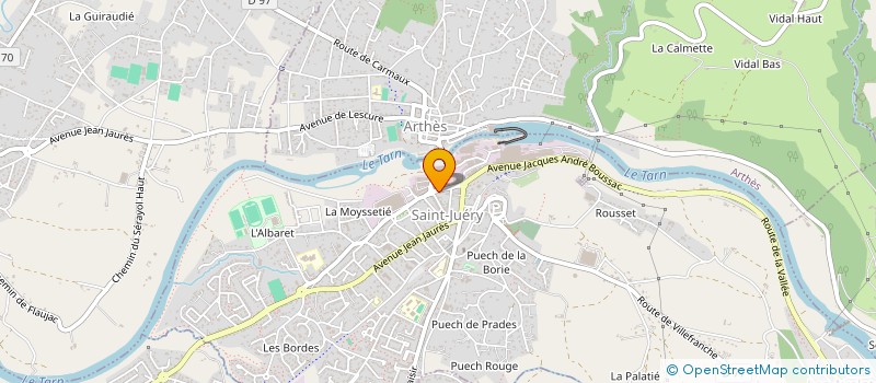 localisation de l'entreprise SCI GOUPIL  SAINT-JUERY