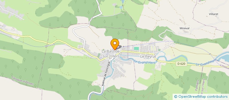 localisation de l'entreprise SCI GOUPIL à LA BASTIDE-SUR-L'HERS