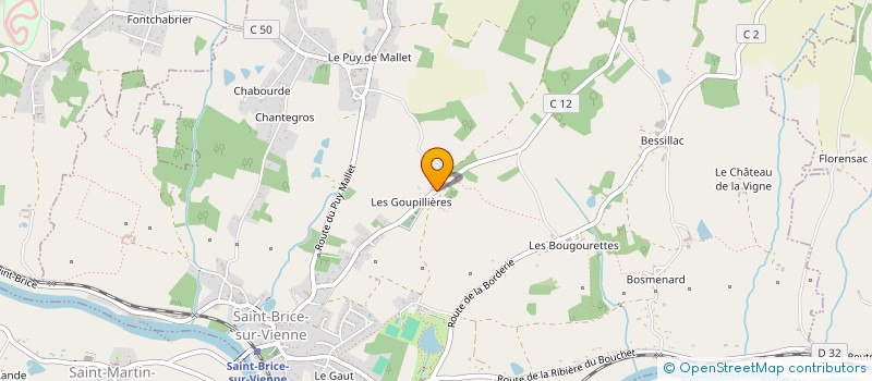 localisation de l'entreprise SCI GOUPILLERE  SAINT-BRICE-SUR-VIENNE