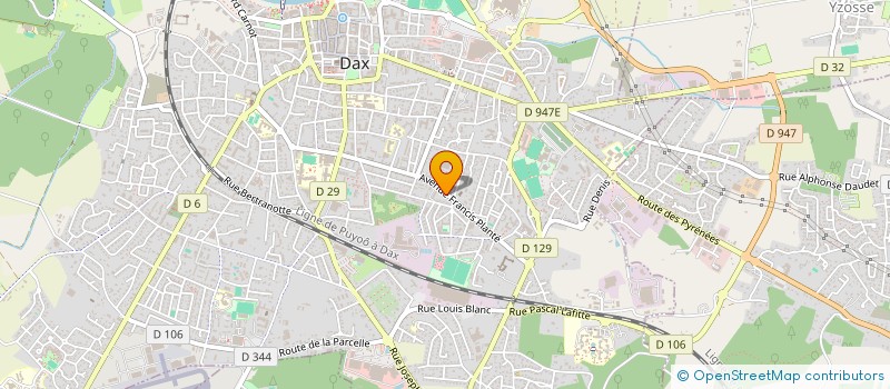 localisation de l'entreprise SCI GOURBILLE  DAX