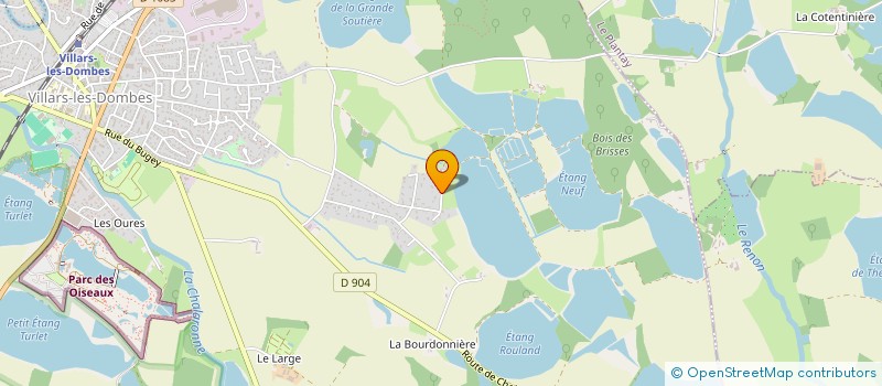 localisation de l'entreprise SCI GOURDON-PAGET à VILLARS-LES-DOMBES