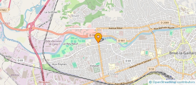 localisation de l'entreprise SCI GOURDY  BRIVE-LA-GAILLARDE