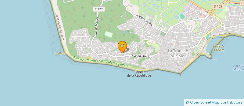 localisation de l'entreprise SCI GOURGEOIS à LA TRANCHE-SUR-MER