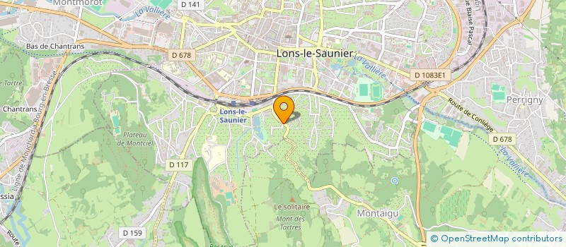 localisation de l'entreprise SCI GOURMELON YCYE39  LONS-LE-SAUNIER