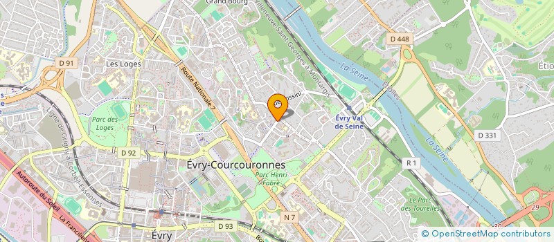 localisation de l'entreprise SCI GOURNAY à EVRY-COURCOURONNES