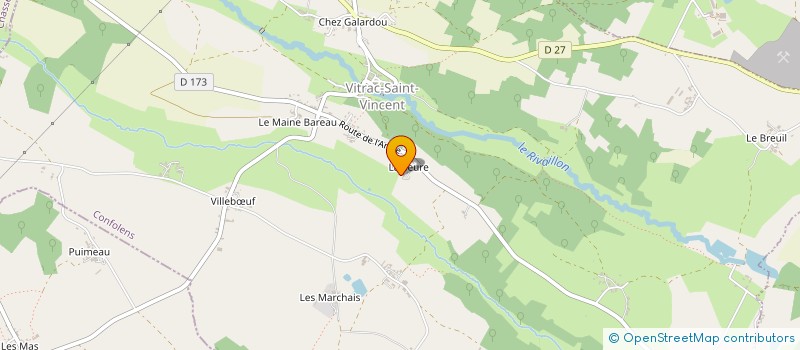 localisation de l'entreprise SCI GOURSAUD  VITRAC-SAINT-VINCENT