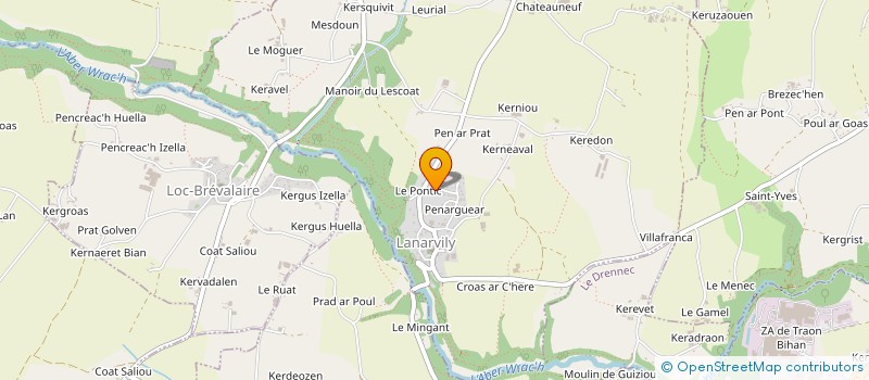 localisation de l'entreprise SCI GOURVELEN  LANARVILY