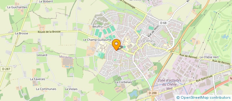 localisation de l'entreprise SCI GOUSSET S.A.  LE RHEU