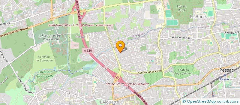 localisation de l'entreprise SCI GOUSSOT-LUC  PESSAC