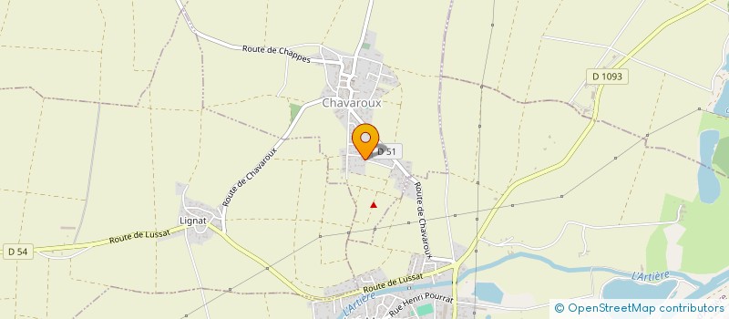 localisation de l'entreprise SCI GOUTTE  CHAVAROUX