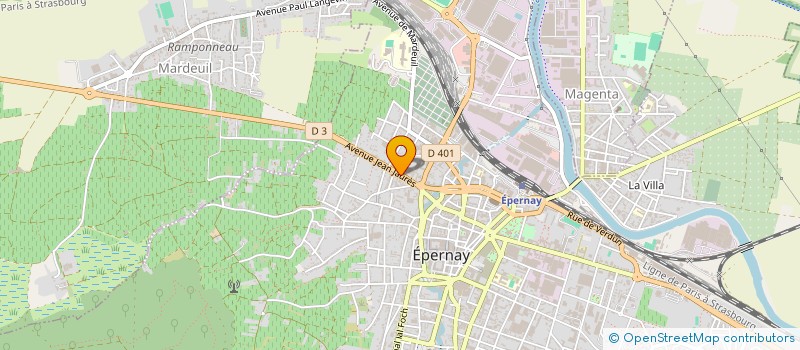 localisation de l'entreprise SCI GOUTTE D'OR NO 7  EPERNAY