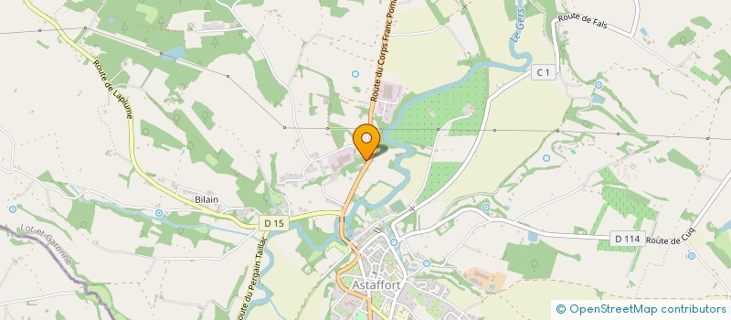 localisation de l'entreprise SCI GOUVERNES  ASTAFFORT