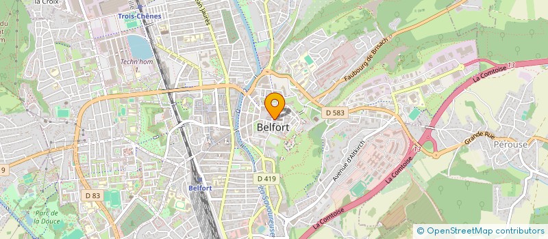 localisation de l'entreprise SCI GOUX à BELFORT