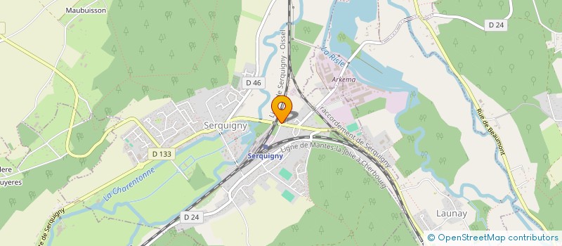 localisation de l'entreprise SCI GOUY-FIRMIN  SERQUIGNY