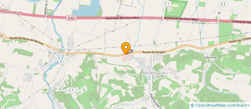 localisation de l'entreprise SCI GOUZOT-BERNEDE  MONTESQUIEU