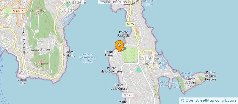 localisation de l'entreprise SCI GOVINDA  SAINT-JEAN-CAP-FERRAT