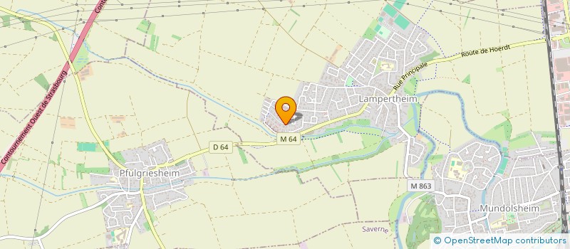 localisation de l'entreprise SCI GOXWILLER INVEST  LAMPERTHEIM