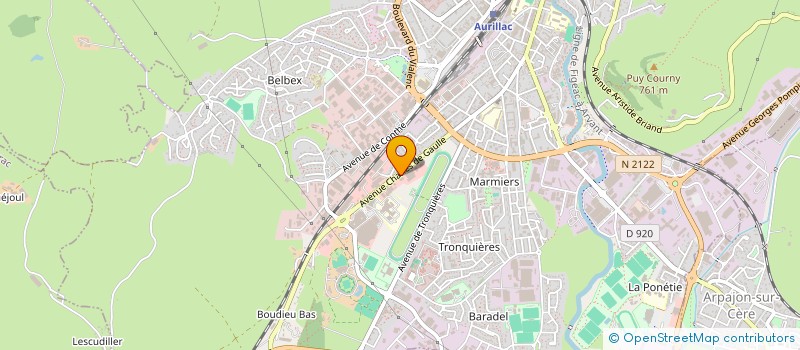 localisation de l'entreprise SCI GOYA à AURILLAC