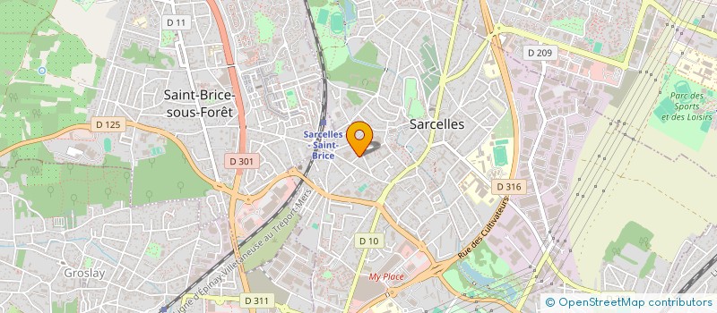 localisation de l'entreprise SCI GOYA  SARCELLES