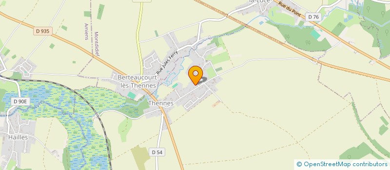 localisation de l'entreprise SCI GOYAVE  THENNES