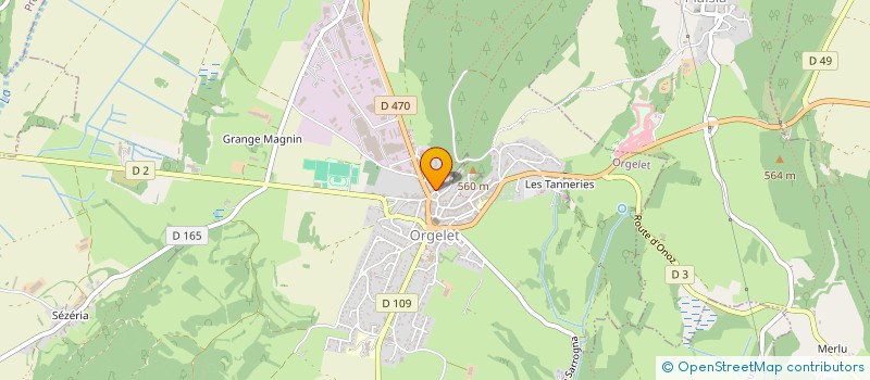 localisation de l'entreprise SCI GOYET IMMOBILIER à ORGELET