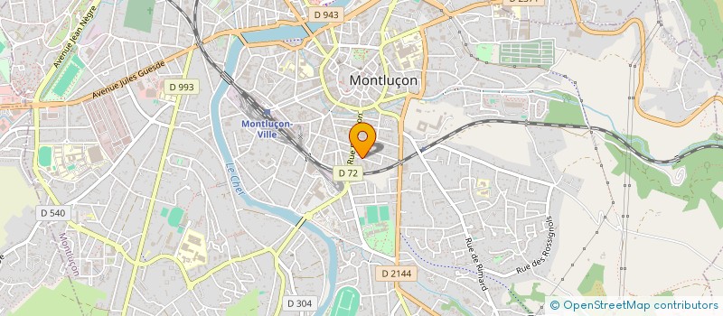 localisation de l'entreprise SCI GOZETTE à MONTLUCON