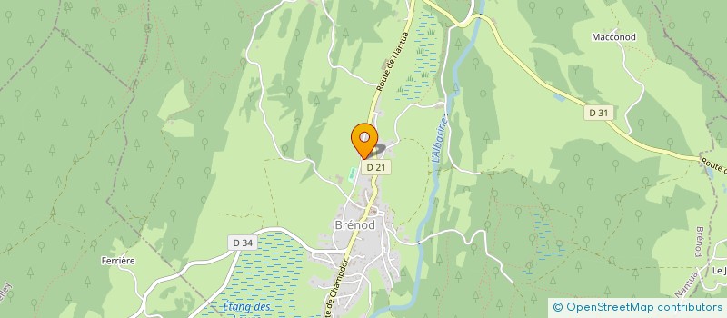 localisation de l'entreprise SCI GP  BRENOD