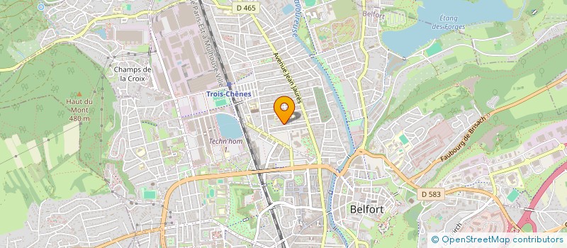 localisation de l'entreprise SCI GP à BELFORT