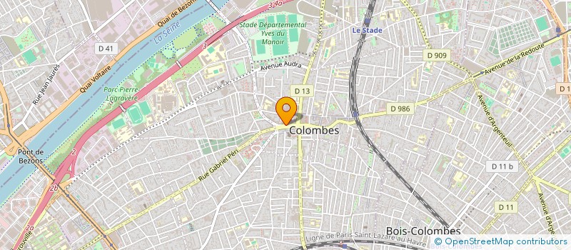 localisation de l'entreprise SCI GP à COLOMBES