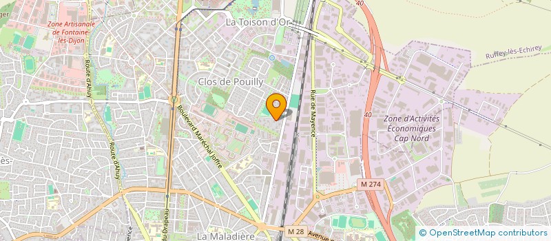 localisation de l'entreprise SCI GP à DIJON