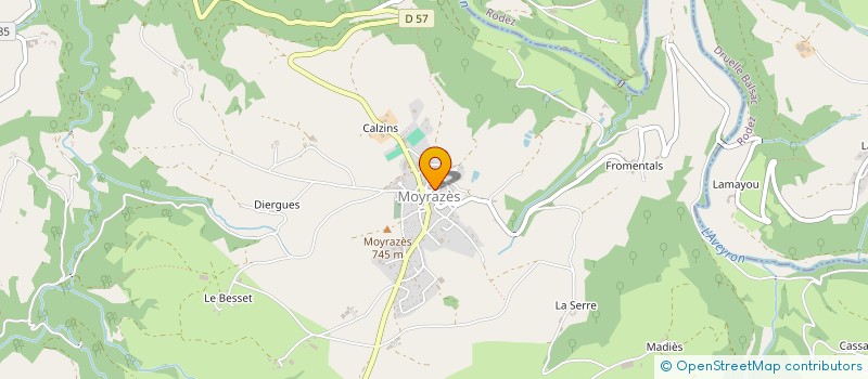 localisation de l'entreprise SCI GP  MOYRAZES