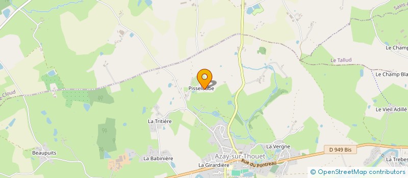 localisation de l'entreprise SCI GP  AZAY-SUR-THOUET