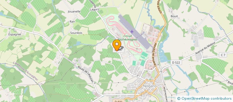 localisation de l'entreprise SCI GP  CAUPENNE D'ARMAGNAC