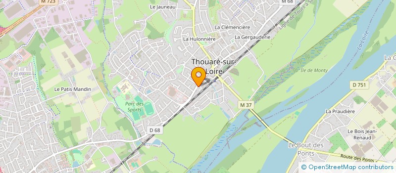localisation de l'entreprise SCI GP  THOUARE-SUR-LOIRE