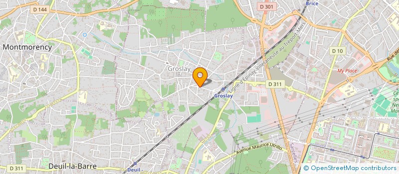 localisation de l'entreprise SCI GP ADEM  GROSLAY