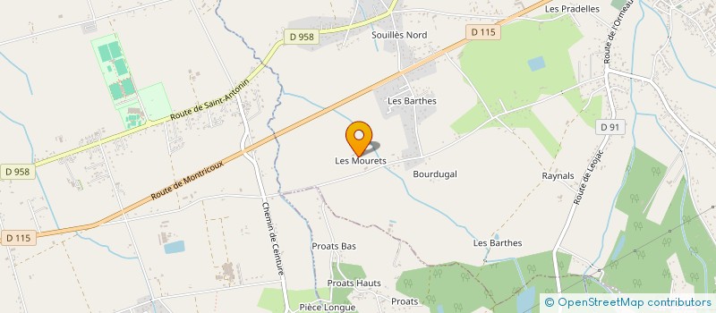 localisation de l'entreprise SCI GP DES MOURETS  SAINT-ETIENNE-DE-TULMONT