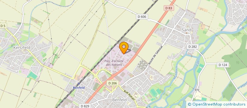 localisation de l'entreprise SCI GP EVOLUTION 2  BENFELD