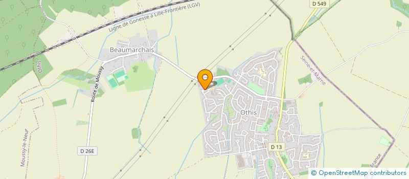 localisation de l'entreprise SCI GP IMMO 2  OTHIS