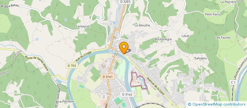 localisation de l'entreprise SCI GP IMMO  LE BUGUE