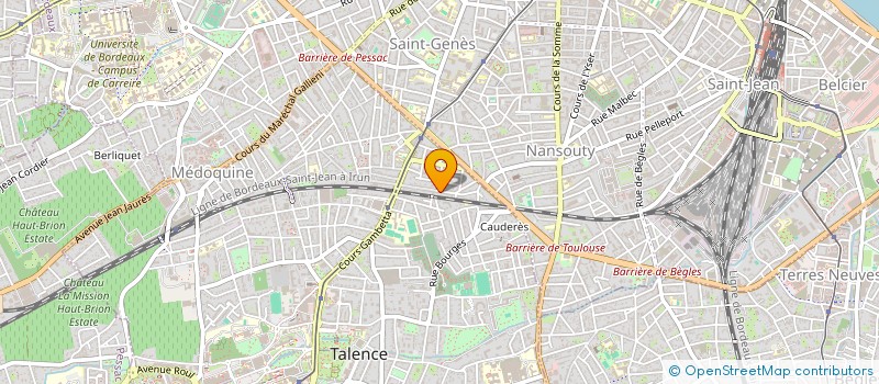 localisation de l'entreprise SCI GP IMMO BORDEAUX  TALENCE