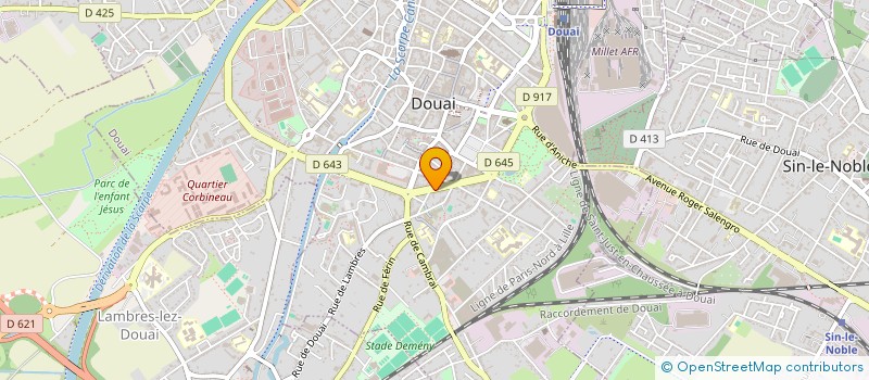localisation de l'entreprise SCI GP LES PENITENTES à DOUAI