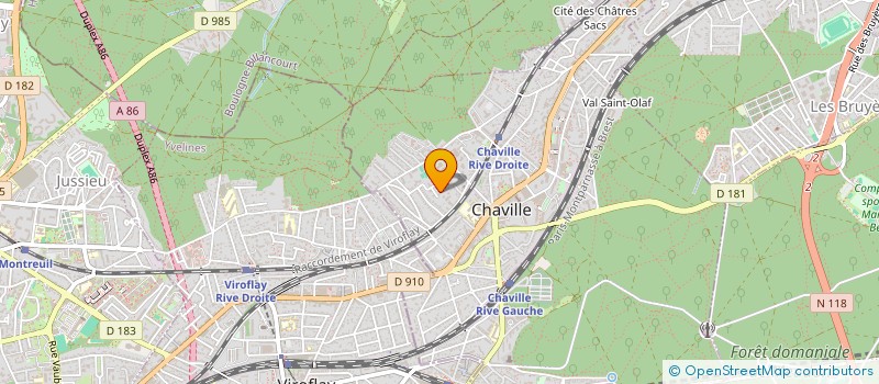 localisation de l'entreprise SCI GP PLOMBERIE à CHAVILLE