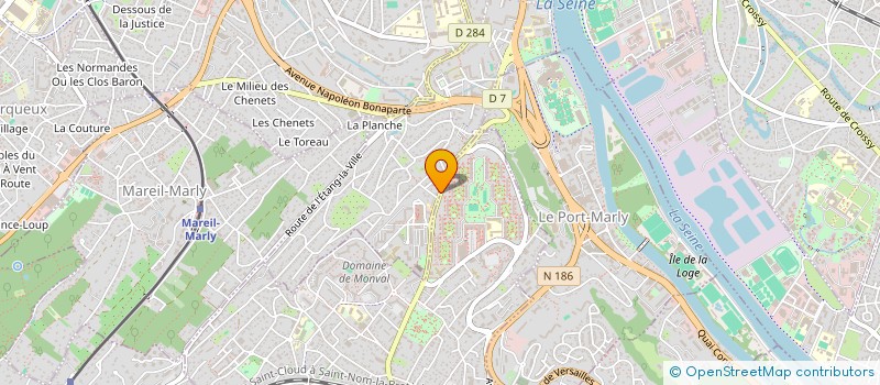 localisation de l'entreprise SCI GP4B COURCELLES  LE PECQ